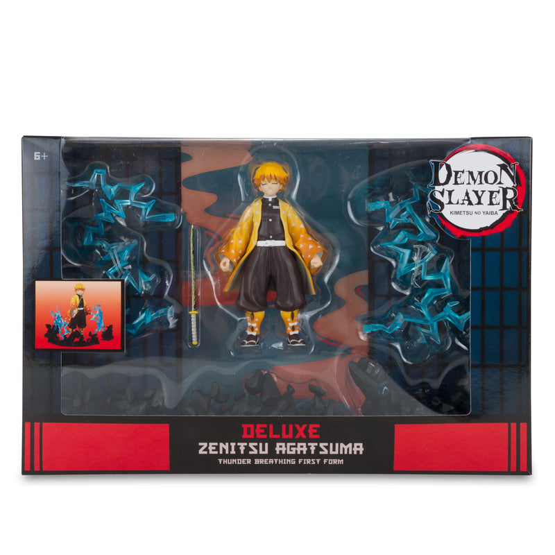 McFarlane Toys, Demon Slayer 5-inch Zenitsu Agatsuma Deluxe Action Figure, Netflix Demon Slayer Anime Series Toy - Ages 6+