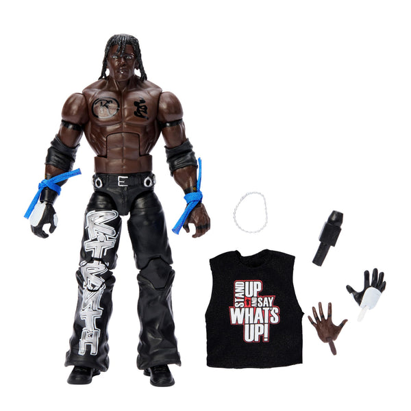 WWE Elite Action Figure & Accessories, 6-inch Collectible R-Truth with 25 Articulation Points, Life-Like Look & Swappable Hands, HTX28