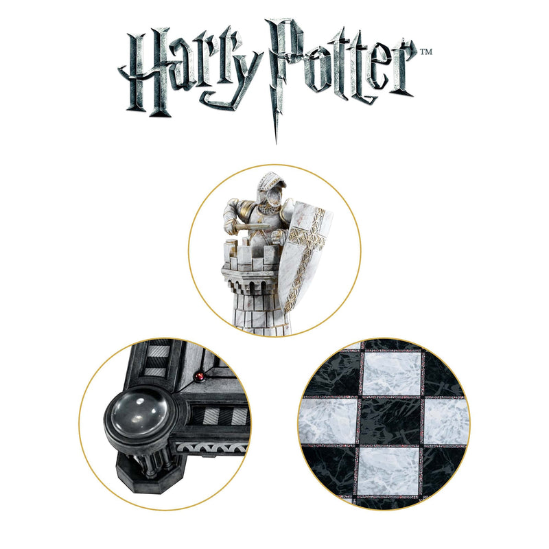 The Noble Collection Harry Potter The Final Challenge Chess Set - 20.5in (52cm) Chess Board - Officially Licensed Film Set Movie Props Replicas Gifts