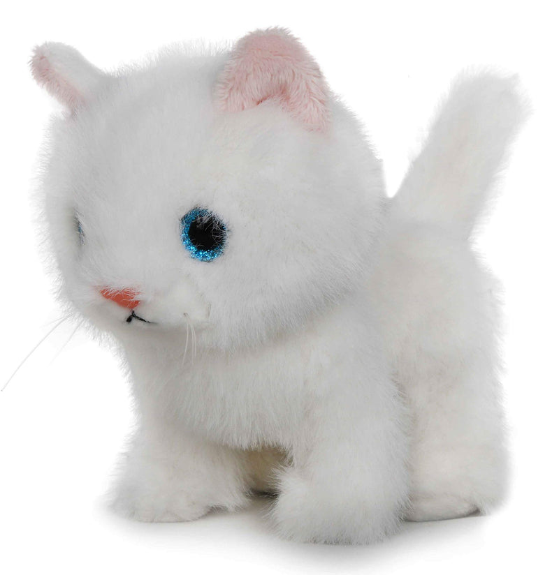 ICE KING BEAR Plush Little Cat Soft Toy Kitten Stuffed Animal White 6 Inches