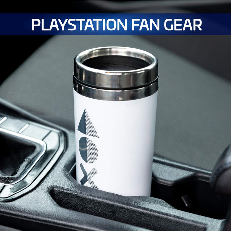Paladone PP7927PS Playstation Travel Mug PS5 - Officially Licensed Merchandise, White, 15 ounces