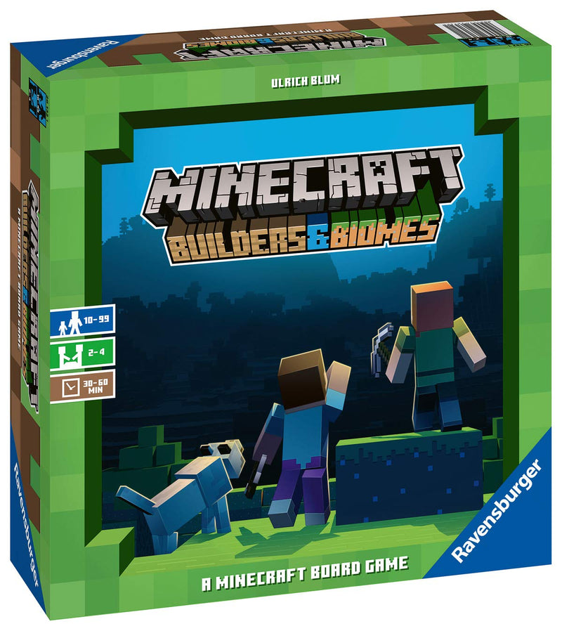 Ravensburger Minecraft Builders & Biomes Strategy Board Game for Kids & Adults Age 10 Years Up (Base Game) - 2 to 4 Players