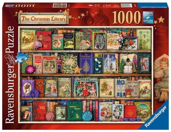 Ravensburger The Christmas Library Jigsaw Puzzle 1000 Pieces for Adults and Kids Age 12 Years Up
