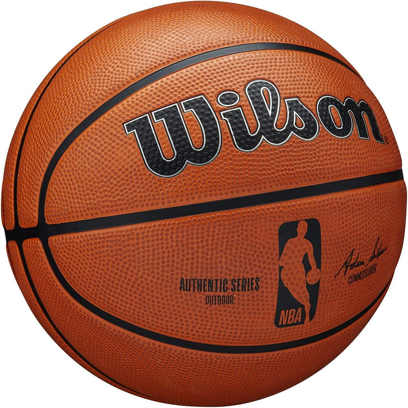 Wilson Basketball, JR NBA DRV Model, Outdoor, Rubber, Size: 4, Brown