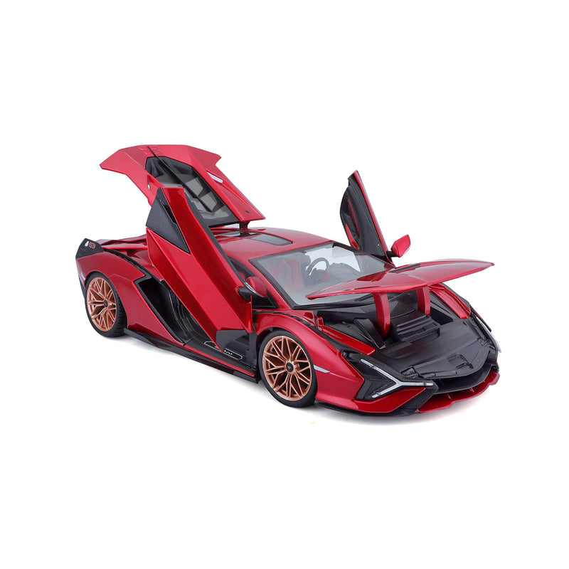 Bburago B18-11046R Lamborghini SIAN 1:18 Scale Die-Cast Collectible Car, Assorted Colours