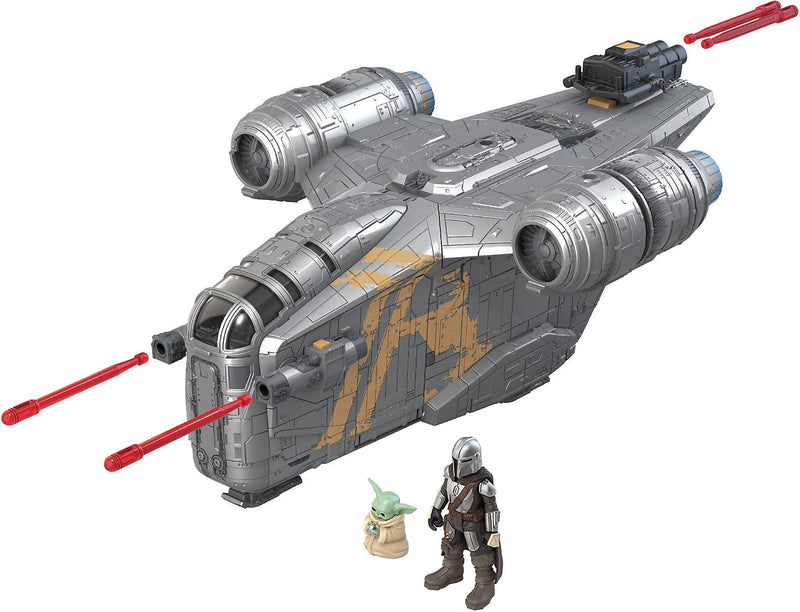 Star Wars Mission Fleet The Mandalorian The Child Razor Crest Outer Rim Run 6-cm-scale Action Figure and Vehicle Set