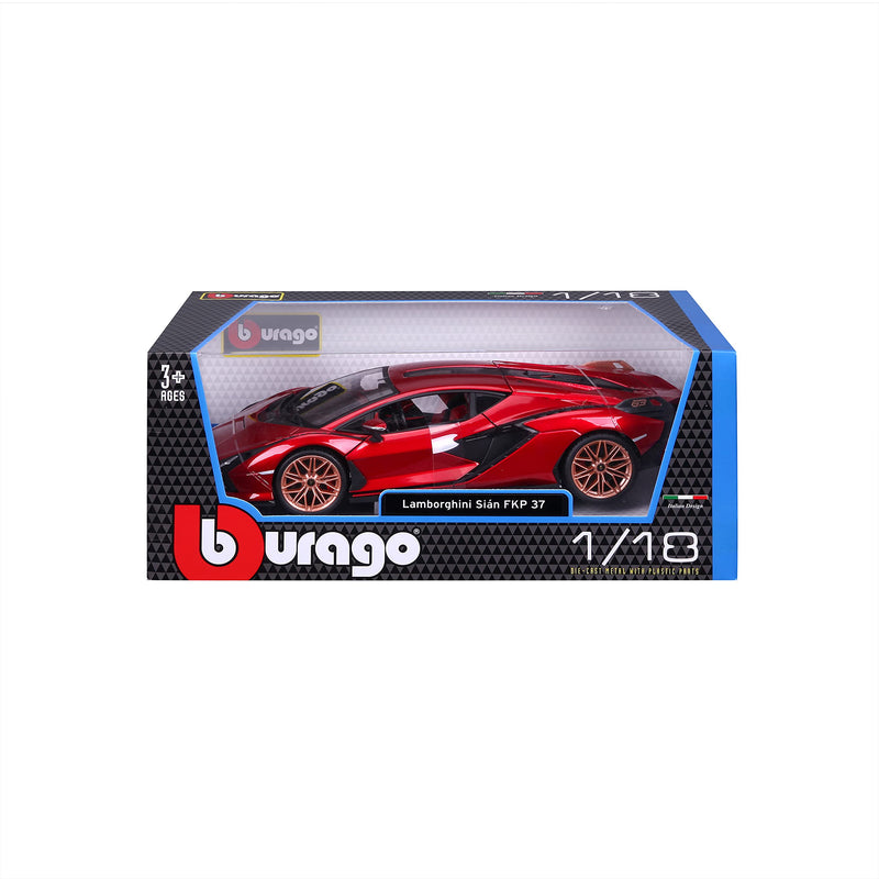 Bburago B18-11046R Lamborghini SIAN 1:18 Scale Die-Cast Collectible Car, Assorted Colours