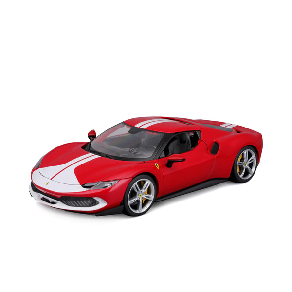 Bburago B18-16017 1:18 FERRARI RACE & PLAY R&P 296 GTB Collectible Car, Multiple