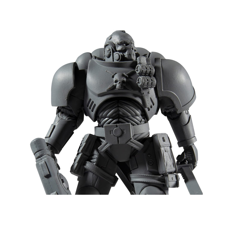 McFarlane Toys, Warhammer 40000 Reiver Action Figure with 22 Moving Parts, Unpainted Collectible Warhammer Figure with collectors stand base, Customise Your Figure – Ages 12+