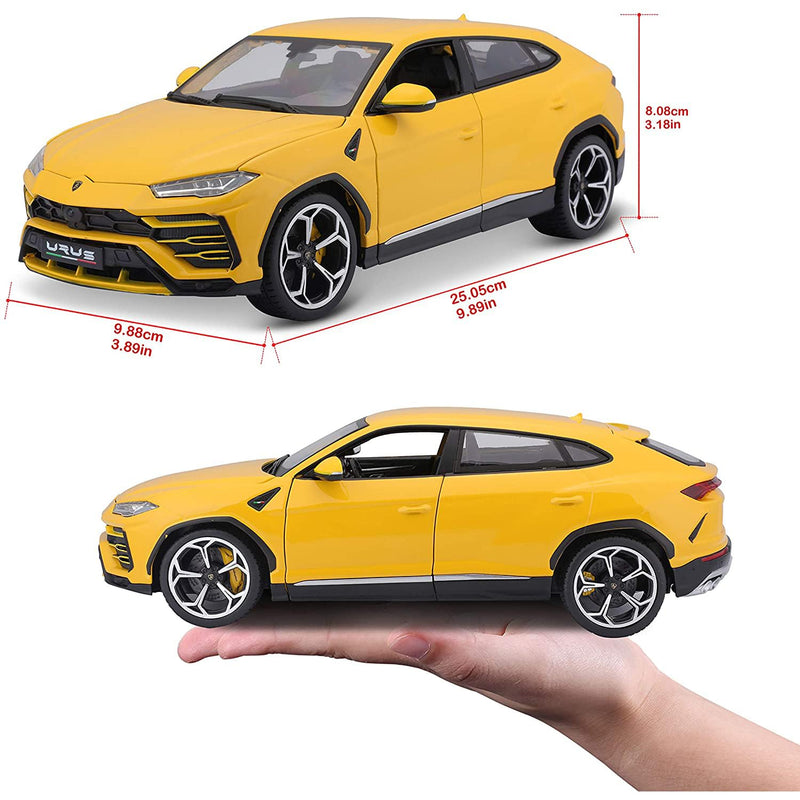 Bburago - 18-11042 - Lamborghini Urus 1/18 Miniature Vehicle, Yellow