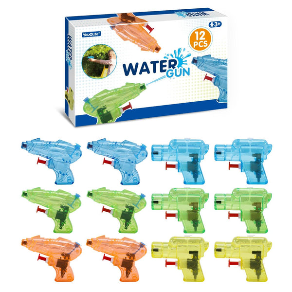 12 Packs Water Gun Pistol for Kids Squirt Toys Party Bag Filler Party Favours Outdoor Beach Swimming Pool Game Summer Party Supplies For Kids Boy Girl