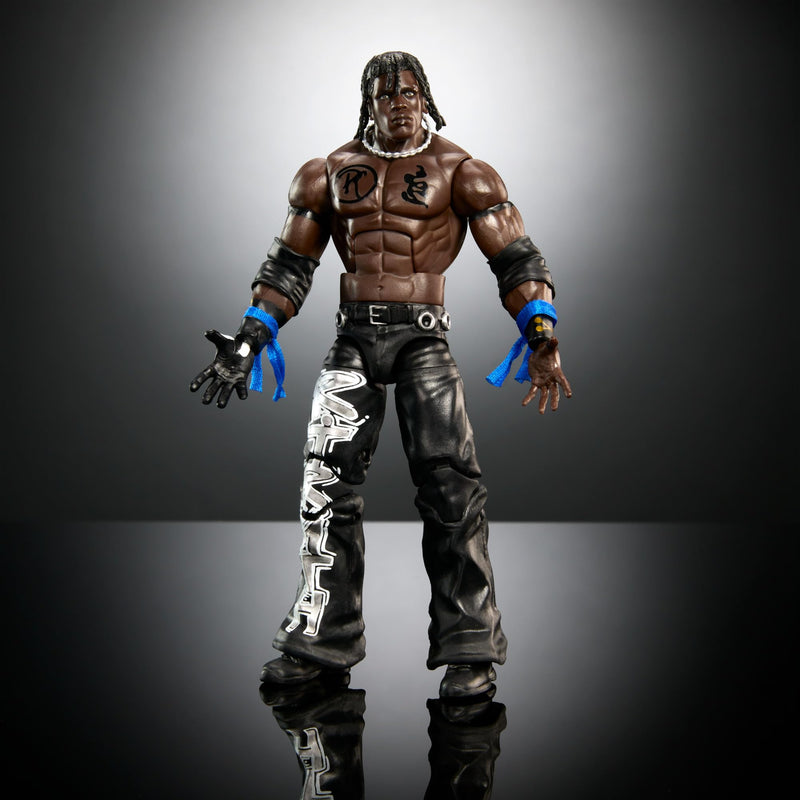 WWE Elite Action Figure & Accessories, 6-inch Collectible R-Truth with 25 Articulation Points, Life-Like Look & Swappable Hands, HTX28