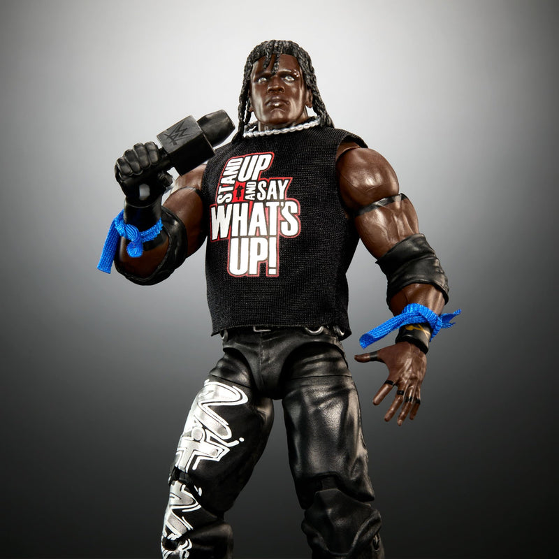 WWE Elite Action Figure & Accessories, 6-inch Collectible R-Truth with 25 Articulation Points, Life-Like Look & Swappable Hands, HTX28