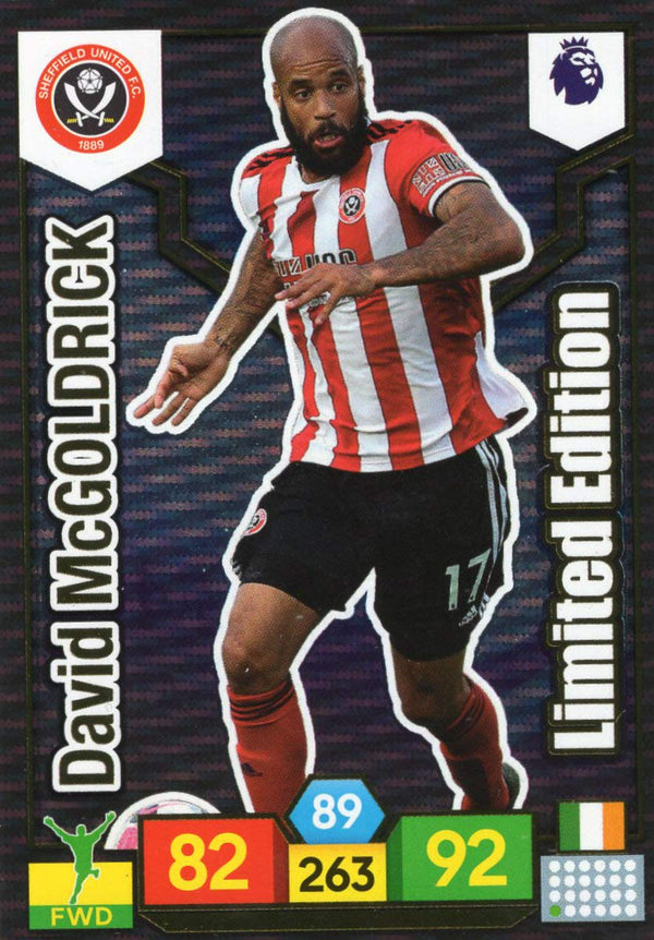 Panini Adrenalyn XL PREMIER LEAGUE 2019/20 DAVID McGOLDRICK LIMITED EDITION TRADING CARD - SHEFFIELD UNITED