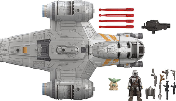 Star Wars Mission Fleet The Mandalorian The Child Razor Crest Outer Rim Run 6-cm-scale Action Figure and Vehicle Set