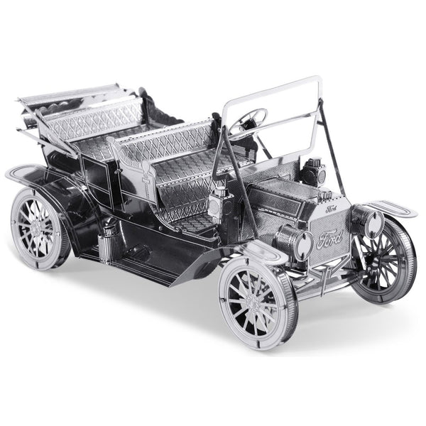 Metal Earth Fascinations MMS051 502604 - Ford 1908 Model T, Laser-Cut 3D Construction Kit, 2 Metal Boards, 14 Years and Above, Silver