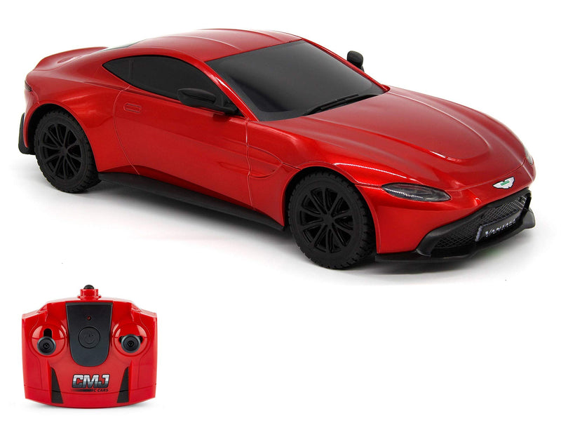 CMJ RC Cars™ Aston Martin Vantage Officially Licensed Remote Control Car. 1:24 Scale Red