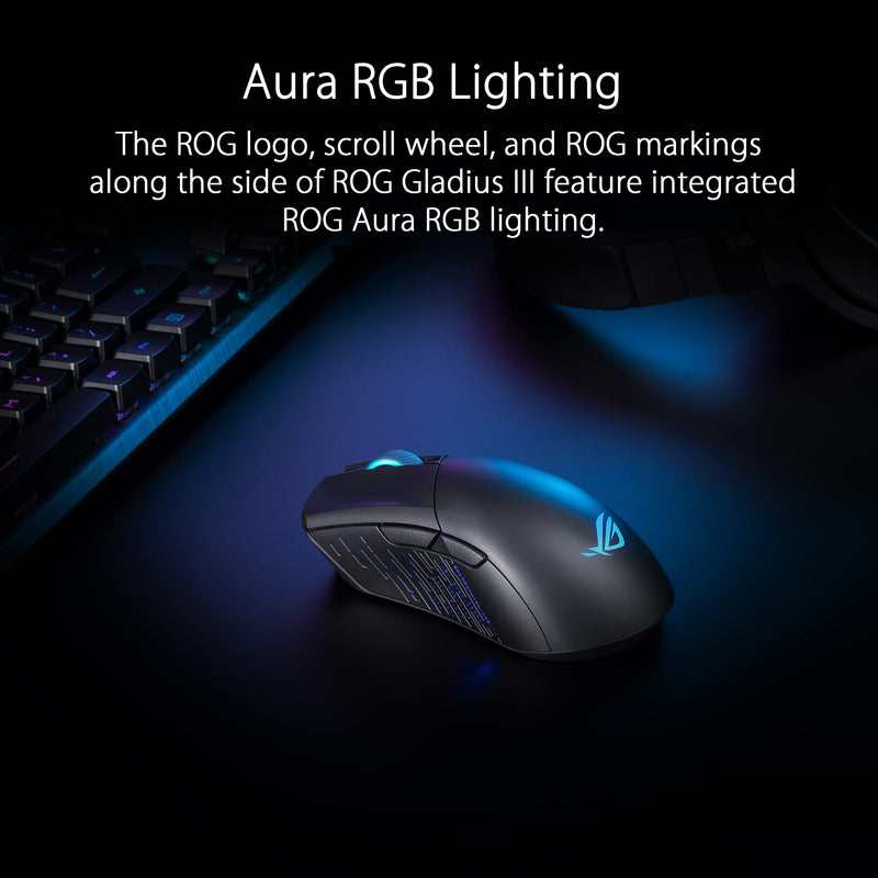 ASUS Mouse ROG Gladius III Wireless Aimpoint Black