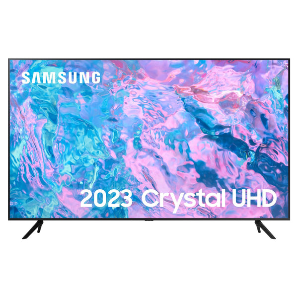 Samsung 75 Inch CU7100 UHD HDR Smart TV (2023) - 4K Crystal Processor, Adaptive Sound Audio, PurColour, Built In Gaming TV Hub, Smart TV Streaming & Video Call Apps And Image Contrast Enhancer