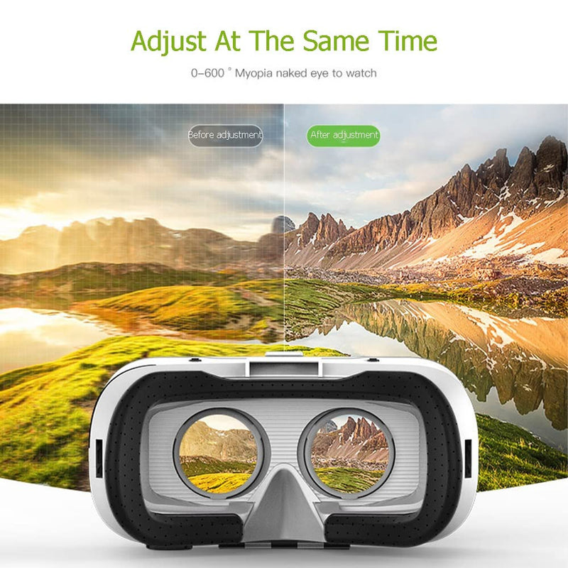2022 Newest Virtual Reality Headset , VR Headset with Controller and Headset for Kids Adult Play 3D Game Movies (4.7.5 To 6.5 Inches), Universal VR Glasses Set for IPhone Samsung and Android Phone