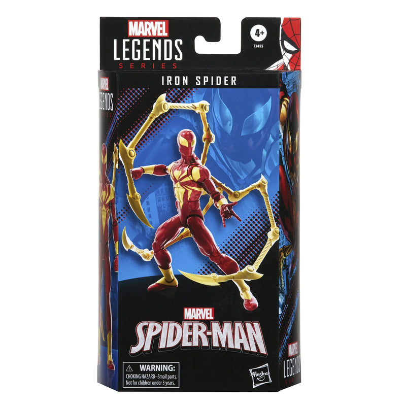 Marvel Hasbro Legends Series Spider-Man 15-cm Iron Spider Action Figure Toy, Includes 2 Accessories, Multicolor,F3455