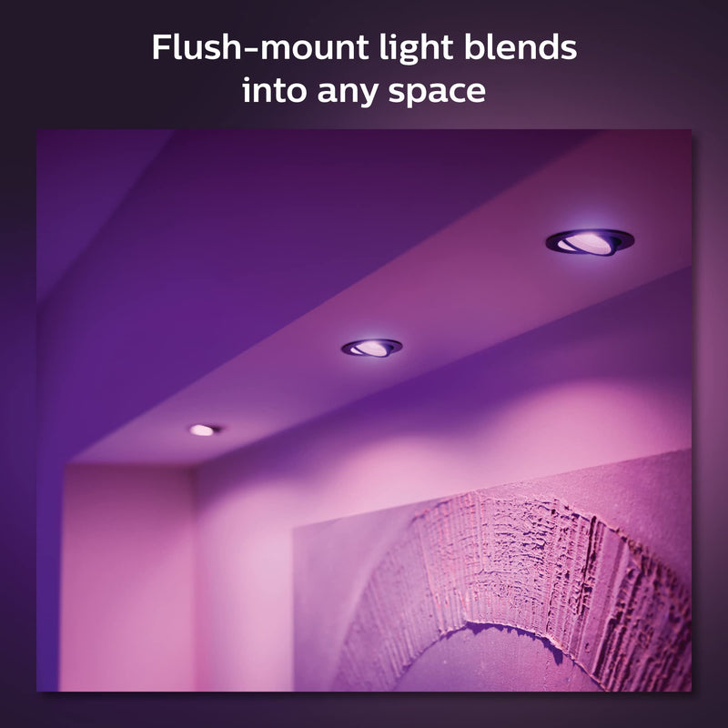Philips Hue New Centura White and Colour Ambiance Smart Ceiling Light [Round - White] with Bluetooth, Works with Alexa, Google Assistant and Apple Homekit