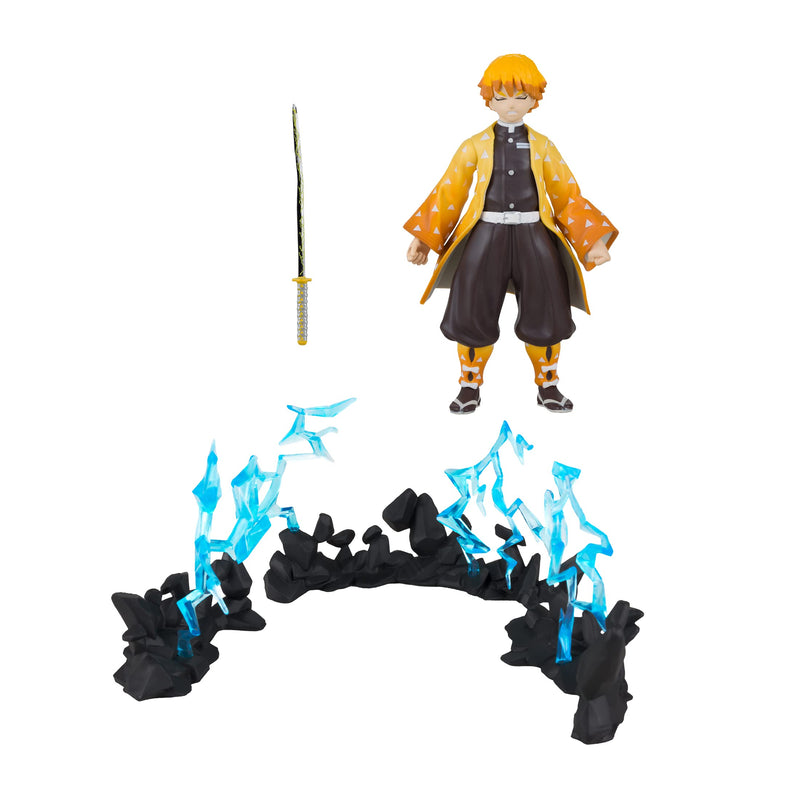 McFarlane Toys, Demon Slayer 5-inch Zenitsu Agatsuma Deluxe Action Figure, Netflix Demon Slayer Anime Series Toy - Ages 6+