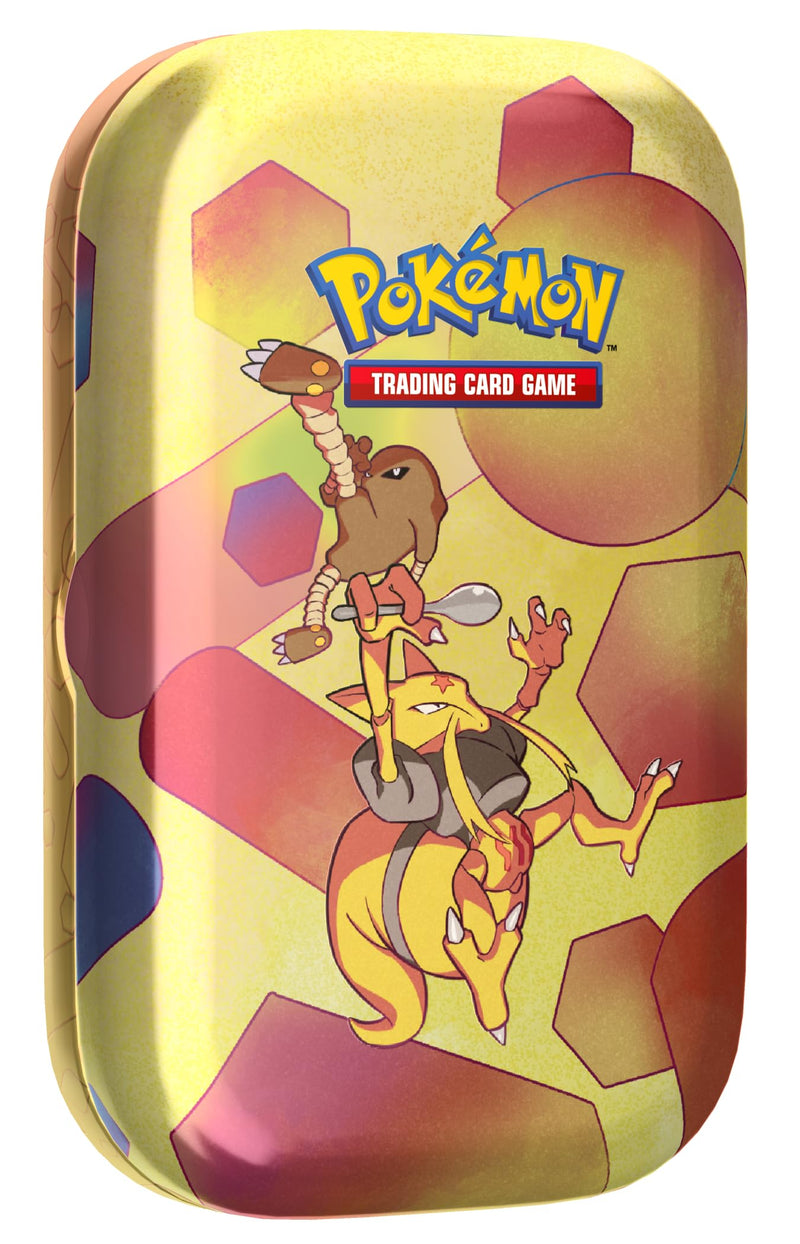 Pokémon TCG: Scarlet & Violet—151 Mini Tin – Kadabra (2 Booster Packs, 1 Coin & 1 Art Card)