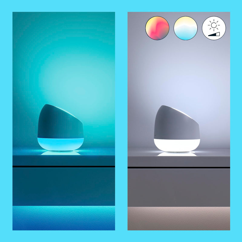 WiZ Squire Smart Table Lamp [White] Smart Home Lighting for Indoor Tables, Decoration and Mood. Connect with Wi-Fi/Bluetooth
