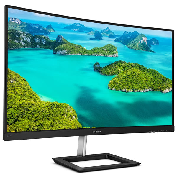 Philips 325E1C- 32 inch QHD Curved Monitor, 75Hz, 4ms, VA, AMD FreeSync, Flicker Free, Smart Image (2560 x 1440, 250 cd/m², HDMI 1.4/VGA/.DP 1.2)