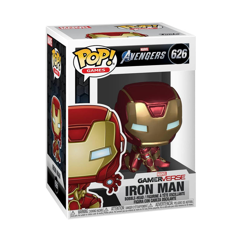 Funko POP! Marvel: Marvel Avengers Game-Iron Man - (Stark Tech Suit) - Collectable Vinyl Figure - Gift Idea - Official Merchandise - Toys for Kids & Adults - Video Games Fans