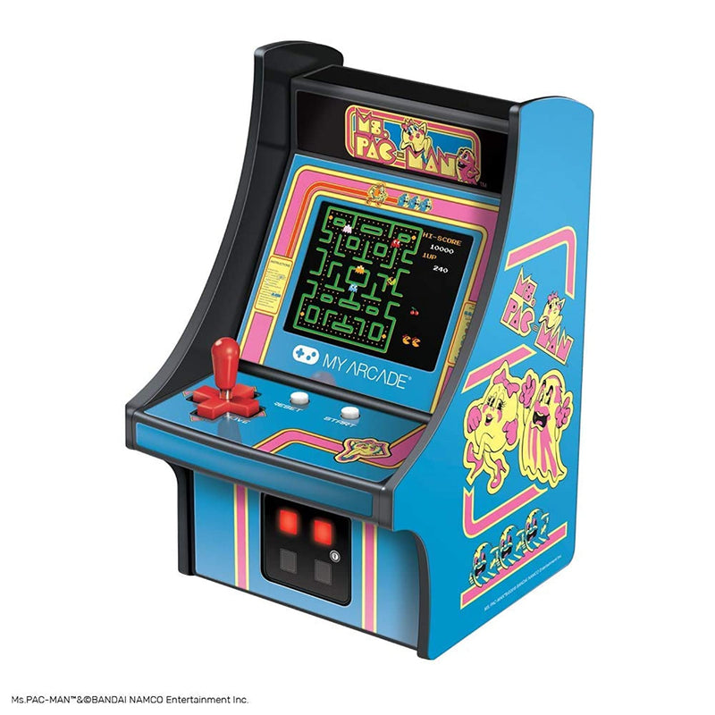 My Arcade MS. Pac-Man Collectible Micro Player Retro Arcade Machine - 6 Inch