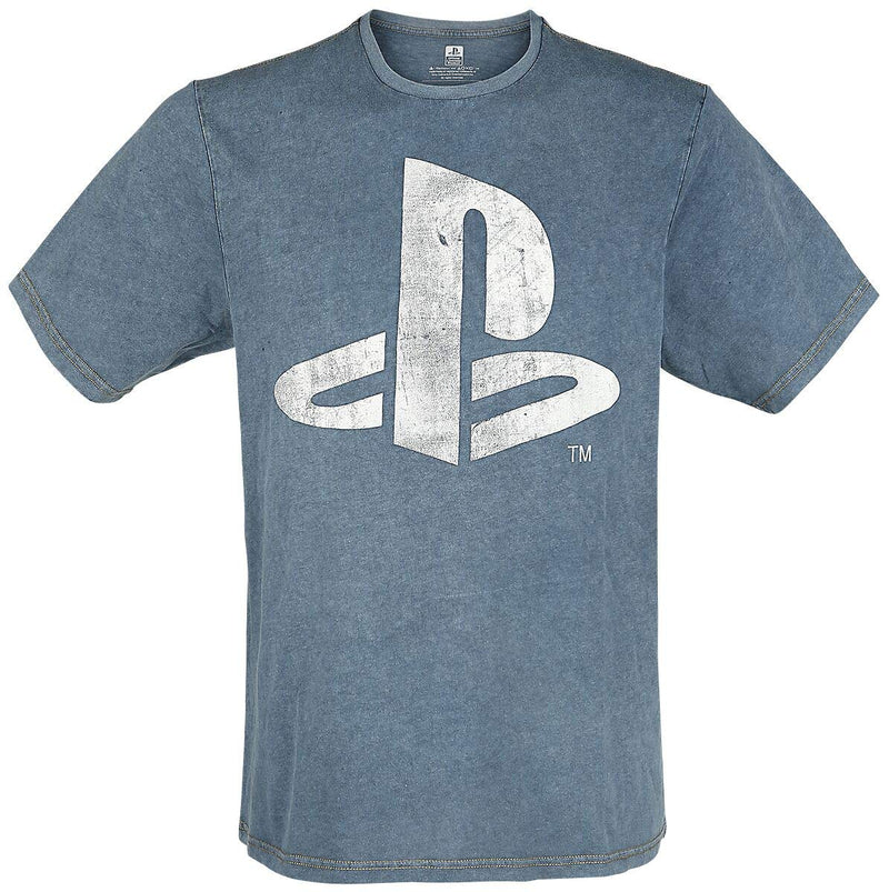 PlayStation Logo T-Shirt Blue XL