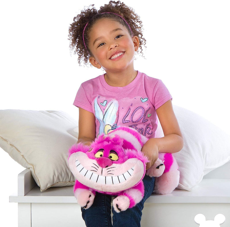 Disney Store Official Cheshire Cat Medium Soft Toy, Alice In Wonderland, 18cm/7”, Iconic Cuddly Toy Character, Has Embroidered Details and Classic Grin, Felt Claws, Suitable For Ages 12 months+