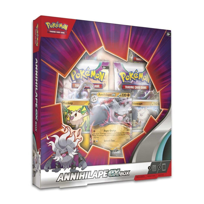 Pokémon TCG: Annihilape ex Box (3 Foil Promo Cards & 4 Booster Packs)