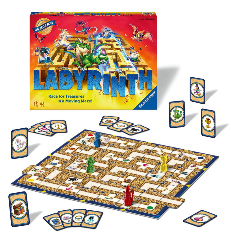 Ravensburger Labyrinth - Moving Maze Family Board Game for Kids and Adults Age 7 and Up - Christmas Gifts, 2 to 4 Players