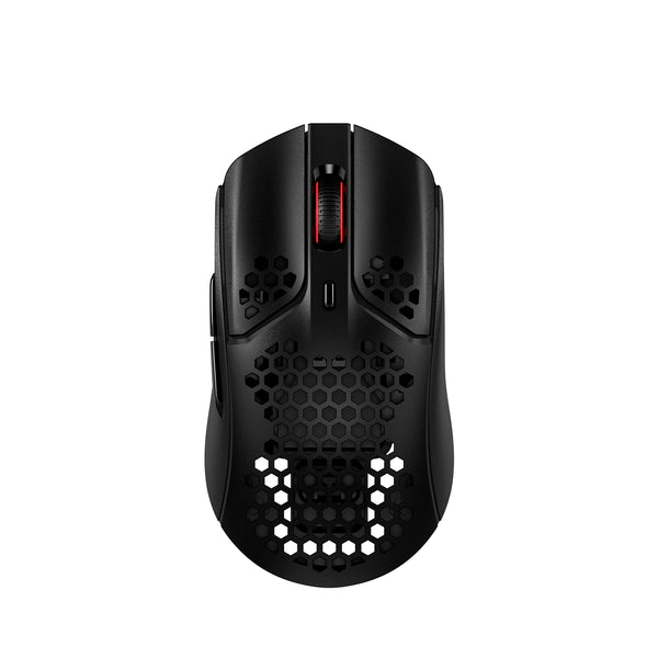 HyperX Pulsefire Haste – Wireless Gaming Mouse – Ultra Lightweight, 61g, 100 Hour Battery Life, 2.4Ghz Wireless, Honeycomb Shell, Hex Design, Up to 16000 DPI, 6 Programmable Buttons – Black and Red