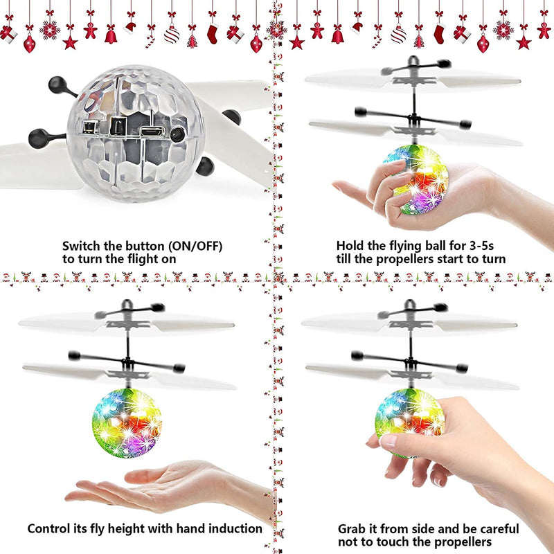 Flying Ball, Kids RC Flying Toys Infrared Induction Models Aircraft Helicopter Ball Kids Gadgets Mini Drone Flying Toys