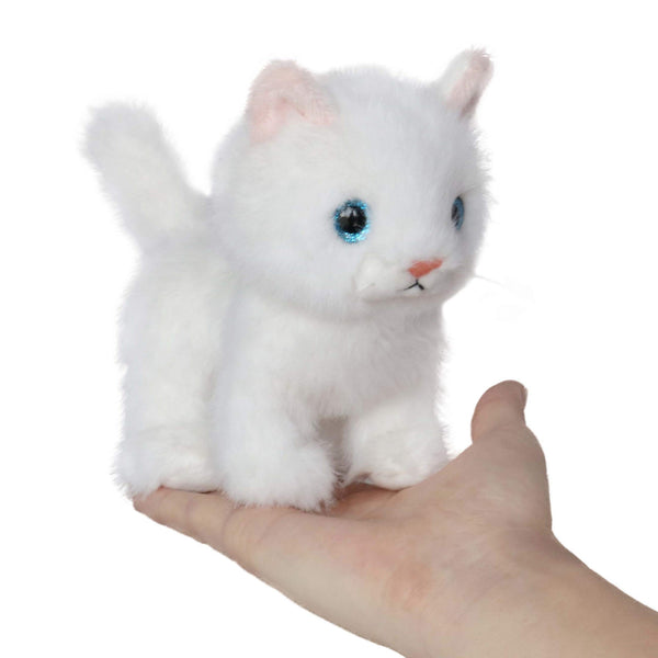 ICE KING BEAR Plush Little Cat Soft Toy Kitten Stuffed Animal White 6 Inches