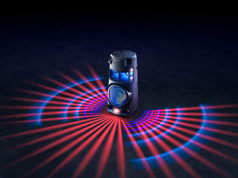 Sony MHC-V43D - High Power Bluetooth® Party Speaker with CD Player, Wide-Angled Party Sound, and Multicolour Lighting