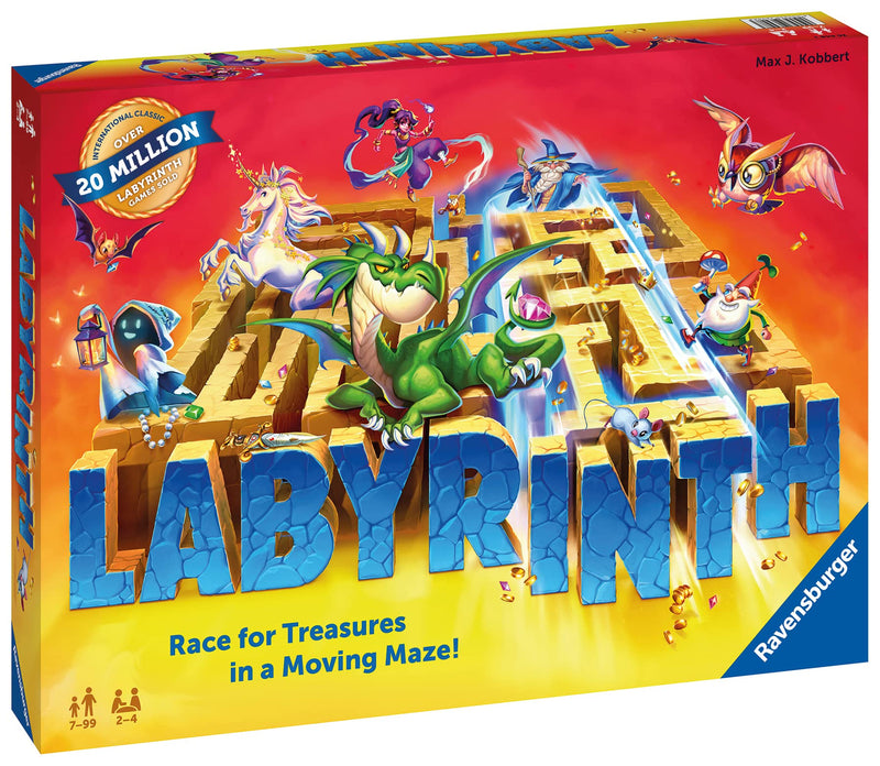 Ravensburger Labyrinth - Moving Maze Family Board Game for Kids and Adults Age 7 and Up - Christmas Gifts, 2 to 4 Players