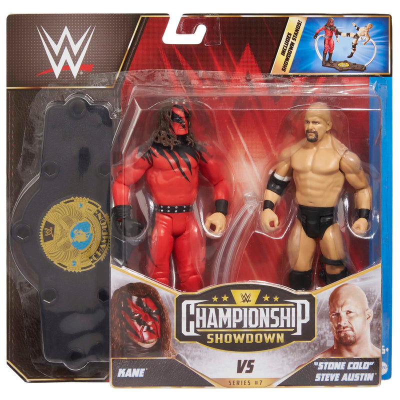 WWE Championship Showdown "Stone Cold" Steve Austin vs Kane 2-Pack Wrestling Action Figure