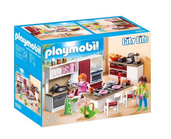 Playmobil 9269 City Life Kitchen, Fun Imaginative Role-Play, PlaySets Suitable for Children Ages 4+