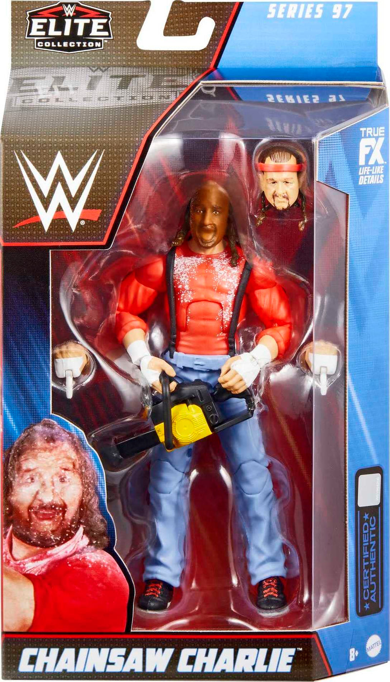 Mattel WWE Chainsaw Charlie Elite Collection Action Figure with Accessories, Articulation & Life-like Detail, 6-inch