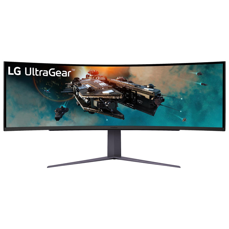 LG UltraGear Curved Gaming Monitor 49GR85DC, 49 inch, 1440p, 240Hz, 1ms GtG, VA Display, HDR 10, AMD FreeSync compatible, Smart Energy Saving, Displayport, HDMI