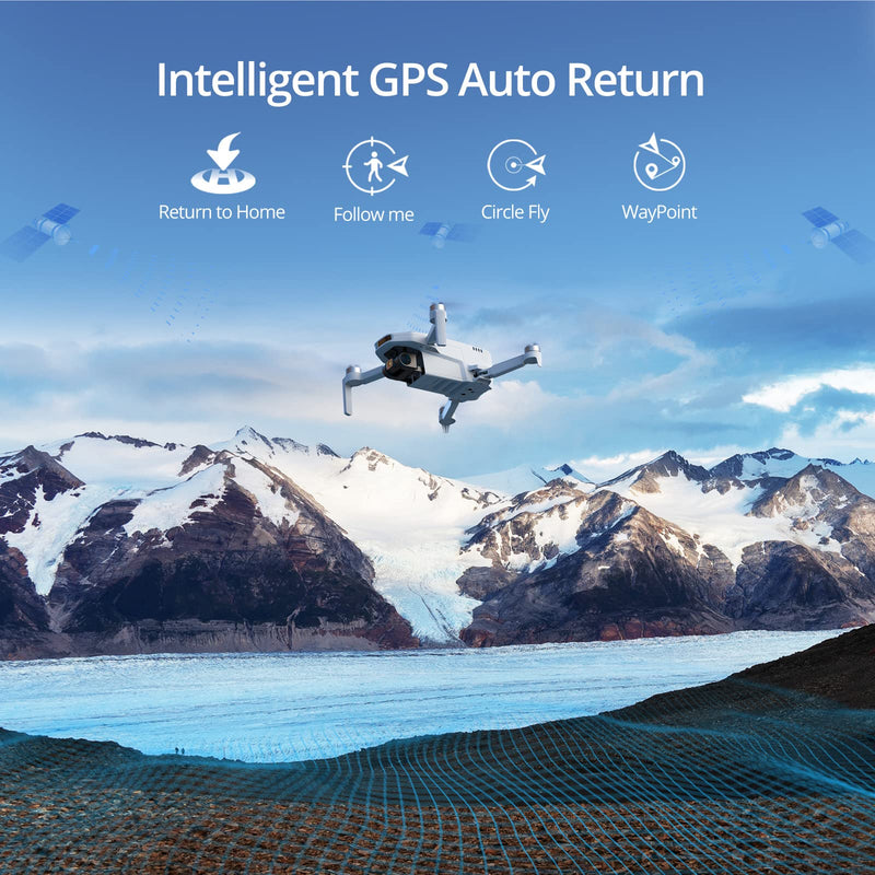 Potensic ATOM SE Combo GPS Drone with Camera 4K, 62 mins Flight Time, under 249g, EIS, 4KM FPV Transmission, Max Speed 16m/s, RC Quadcopter, Auto Return, ShakeVanish Tech, Camera Drone for Adult