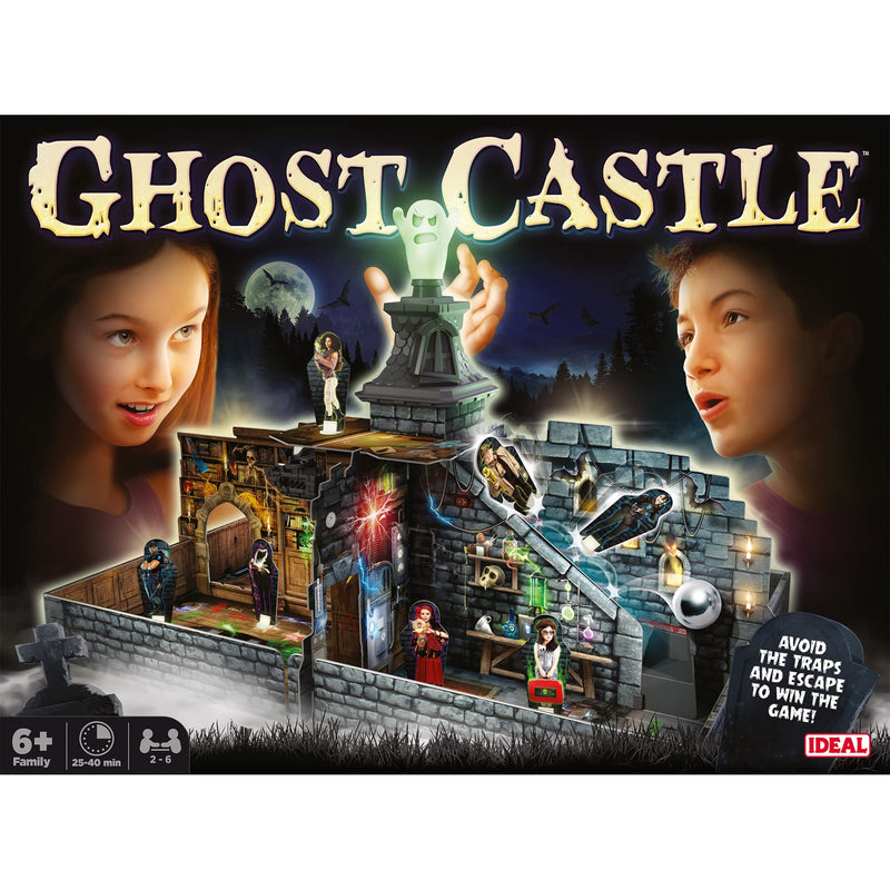 IDEAL | Ghost Castle: Avoid the traps and escape the haunted castle! | Family Games | For 2-6 Players | Ages 6+