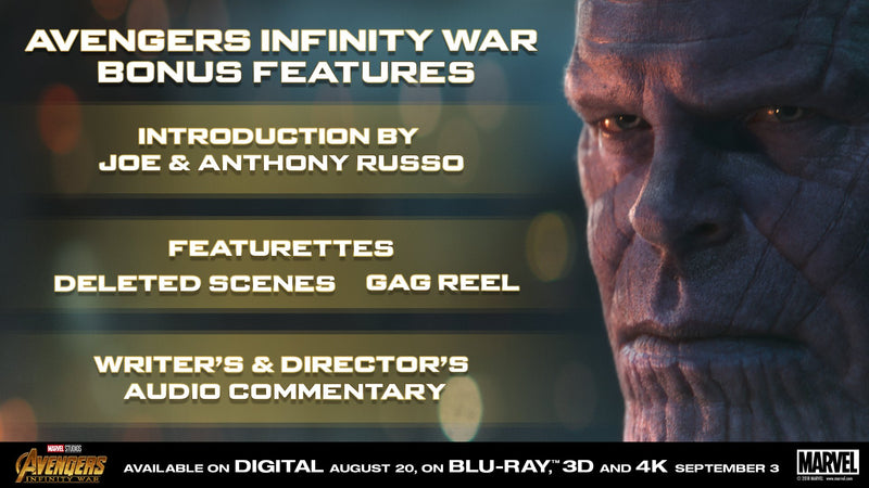 Marvel Studios Avengers: Infinity War [Blu-ray] [2018] [Region Free]