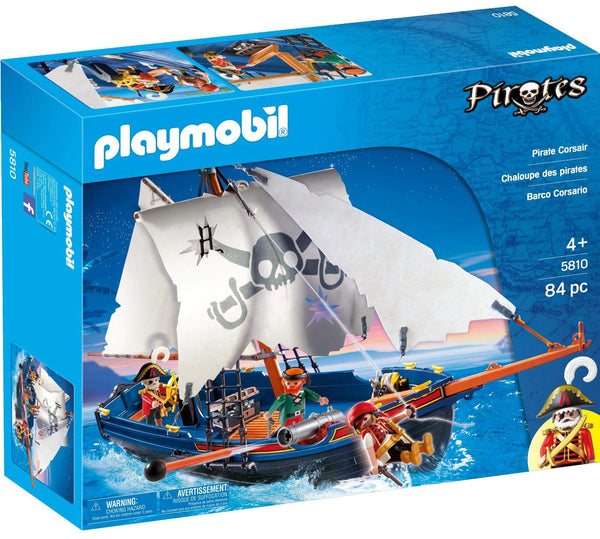 Playmobil 5810 Pirate Ship, Fun Imaginative Role-Play, PlaySets Suitable for Children Ages 4+