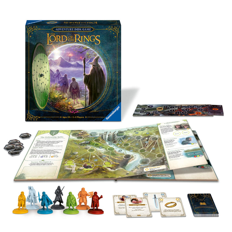 Ravensburger Lord of the Rings Adventure Book - Immersive Family Strategy Board Games for Kids and Adults Age 10 Years Up - 1 to 4 Players